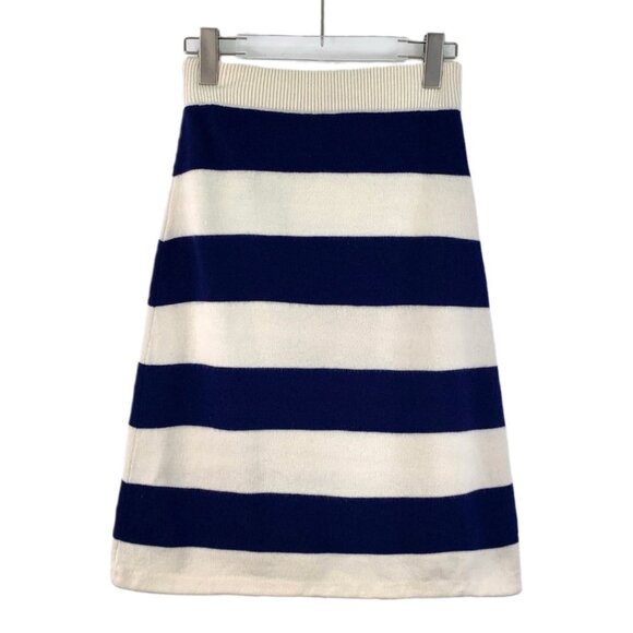 Gucci Multicolor striped logo wool knit midi skirt - Picture 2 of 6